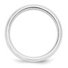 Black Bow Jewelry 2mm to 6mm 14K White Gold Domed Comfort Fit Band - 2 of 4