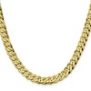 Black Bow Jewelry Men's 8.25mm 10k Yellow Gold Flat Beveled Curb Chain Necklace - 3 of 4