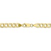 Black Bow Jewelry Men's 6.5mm, 10k Yellow Gold Hollow Curb Link Chain Necklace - 4 of 4