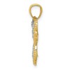 Black Bow Jewelry 14k Yellow Gold with White & Rose Rhodium 26mm Butterfly Pendant - 2 of 4
