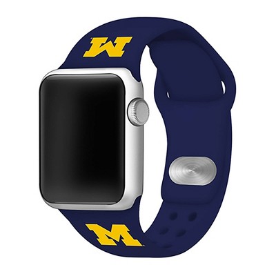 NCAA Michigan Wolverines Silicone Apple Watch Band 42mm