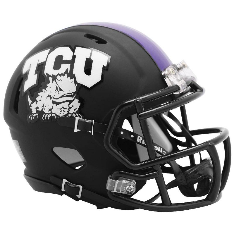 NCAA TCU Horned Frogs 4.5&#34;x5&#34; Speed Mini Helmet, 1 of 4