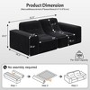 83.6'' Sparkling Chenille Modular Tufted 3-Seater Sofa with Deep Seat, Ergonomic Support, and No Assembly Required - 2 of 4