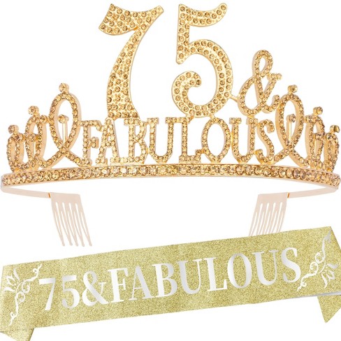 75th birthday clearance tiara