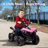 6V Kids Electric ATV 4-Wheeler Ride-On Toy with LED Lights, Built-In Music Player¨C Battery Powered for Toddlers Ages 3+ - 3 of 4