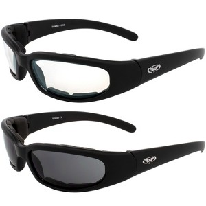 2 Pairs of Global Vision Eyewear Chicago Safety Motorcycle Glasses - 1 of 4