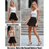 Women's Pleated Skater Skirt - High Waist Flared Mini with Ruffles for Casual Wear A-black - 3 of 4