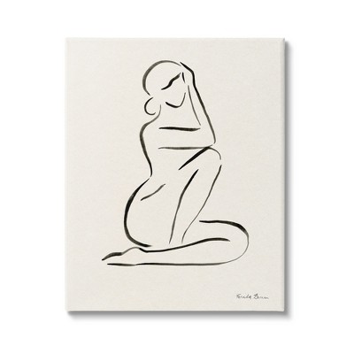 Stupell Industries Minimal Nude Woman Canvas Art