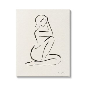 Stupell Industries Minimal Nude Woman Canvas Art - 1 of 4