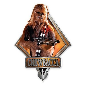 Silver Buffalo Star Wars Chewbacca 13 Inch Die Cut Wood Wall Art - 1 of 3