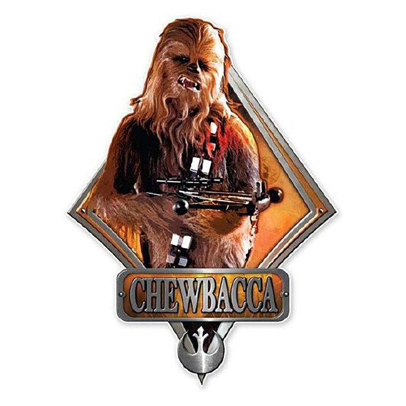 Silver Buffalo Star Wars Chewbacca 13 Inch Die Cut Wood Wall Art, 1 of 4
