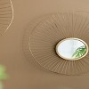 GlasFlength Decorative Wall Mirrors Wall Art Wall Mirror Classic Mirror Decorative Circle Mirror Vanity Mirror for Living Room, Gold, 26"*5.1"*25.4" - 4 of 4
