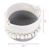 REGALWOVEN Odorless Cotton Rope Handcrafted Chic Appearance Compact Size Open Storage Bins 9.4 x 6.7 Inch 1 Pc - 3 of 4