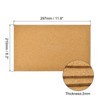 Unique Bargains Self-Adhesive DIY Crafts Heat Insulation Cork Board Coasters Brown - 2 of 3