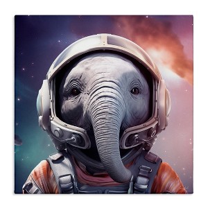 Stupell Industries Astronaut Elephant Portrait, 30" x 30" - 1 of 4
