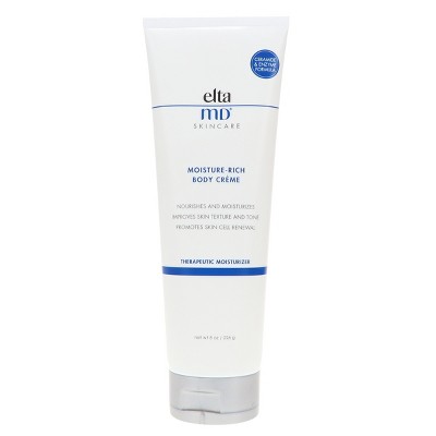 Elta Md Moisture Rich Body Creme Therapeutic Moisturizer 8 Oz : Target