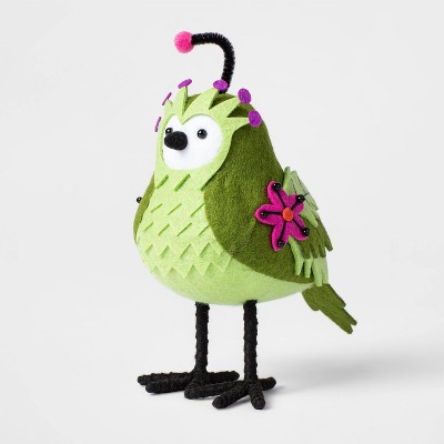 Featherly Friends Ghoulish Garden Bird Green Halloween Decorative Figurine - Hyde & EEK! Boutique™