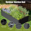 CLIHOME 8x4x1.5Ft Outdoor Galvanized Raised Garden Bed, Large Metal Garden Flowerpot Box - 2 of 4