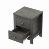 Bella Depot 16.7'' Farmhouse Wooden Nightstand Set of 2 Side Table with Storage Cabinet for Bedroom - 4 of 4