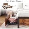 Upholstered Storage Bed with Drawers - 800 lbs Capacity, Linen Fabric Headboard, Noise-Free Design & Tool-Free Assembly, No Box Spring Needed - 4 of 4
