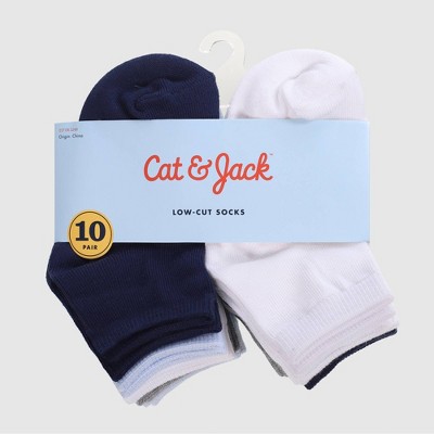 Image of Toddler Boys' Low Cut Socks - Cat & Jack™ 6-12M