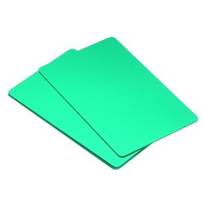 Unique Bargains Smooth Laser Engraving Metal DIY Gift Craft Business Cards 5 Pcs - 1 of 4