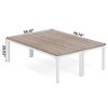 Resenkos Dining Table, Living Room Table,Rectangular Dining Table, 78 inch Long Kitchen Table for 6-8 People, - 3 of 4