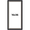 PosterPalooza | Panoramic Embellished Black Picture Frame - UV Acrylic, Foam Board Backing, Hanging Hardware - 2 of 4