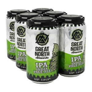 Great North Aleworks IPA Beer - 6pk/12 fl oz Cans - 1 of 2