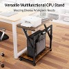 Evo Bytes Adjustable Computer Tower Cart - 4 of 4