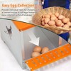 BABYYER Metal Chicken Nesting Box, Wall Mount with Vented Coop Equipment for Hens, Ducks and Poultry, Easy Egg Collection and Assembly - Orange - 3 of 4