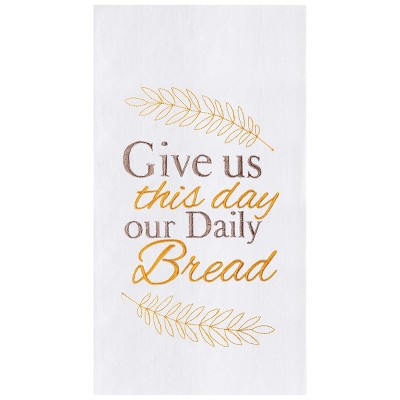 C&F Home Our daily Bread Embroidered Cotton Flour Sack Kitchen Towel Dishtowel