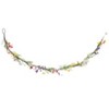 The Lakeside Collection Spring Wildflower Lighted LED Candle with Ring Garland and Wreath - Garland - 4 of 4