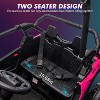 24V Kids 2-Seater Ride On UTV, 4WD Electric Off-Road Car with Remote Control, 3 Speeds, LED Lights, Music, for Boys & Girls Ages 3+ - 2 of 4