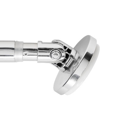 Adjustable Chrome Curved Tension Shower Rod 42"-60"