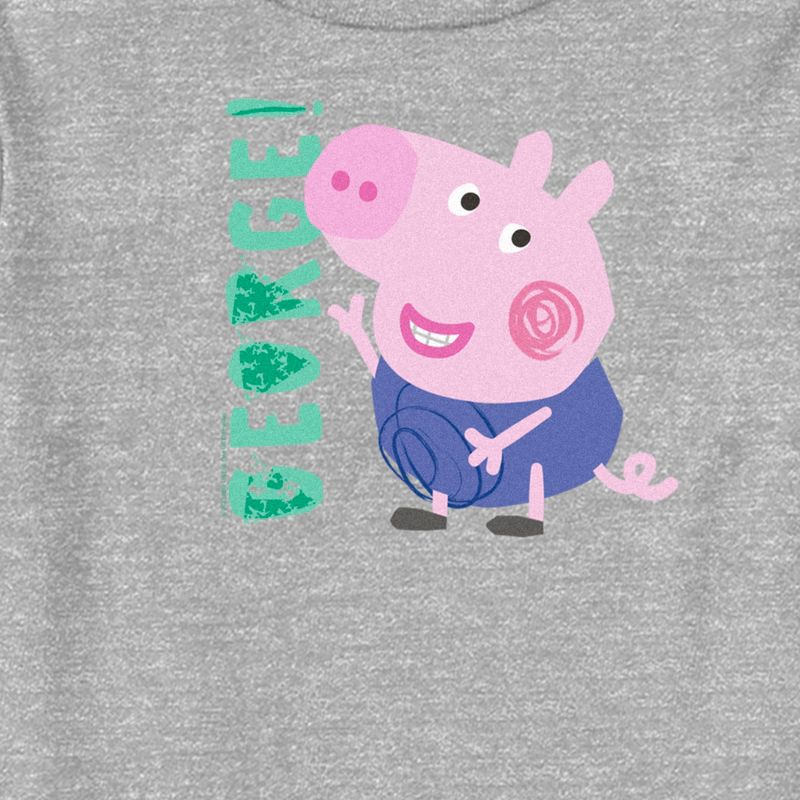 Toddler's Peppa Pig George Cartoon Portrait T-Shirt, 2 of 4