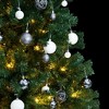 Artificial Hinged Christmas Tree 300 LEDs & Ball Set 70.9" - 2 of 4