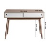 Syemin Console Tables Entryway Table Console Table with Storage Space Sofa Table Behind Couch Small Space Console, Beige, 39.4"*13.77"*29.52" - 3 of 4