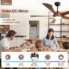 52 Inch High CFM Modern Ceiling Fan with Lights and Remote for Bedroom Living Room Farmhouse Patio Porch Reversible DC Motor Noiseles - 4 of 4