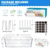 Aoibox Chilled Condiment Server Tray with Lid, 5 Removable Compartments, Clear Ice Serving Tray for Party, Toppings Bar Container, Garnish - 2 of 4