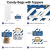 Big Dot of Happiness Royal Prince Charming - DIY Baby Shower or Birthday Party Clear Goodie Favor Bag Labels - Candy Bags with Toppers - Set of 24 - 3 of 4