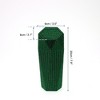 Unique Bargains Auto Car Trash Can Durable Front Seats Trash Bin Green 1 Pc 3.5" Length 3.1" Width 7.9" Height ABS Rhinestone - 3 of 4