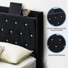 homfan Bed Frame with LED Lights, Upholstered Bed Frame with Headboard and Storage - 4 of 4