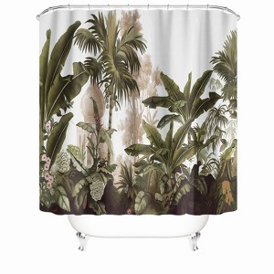 Dim Woods Shower Curtains for Bathroom Waterproof Fabric Bath Curtain Durable Soft Stylish Bathroom Decor 72x72 Inch - 1 of 1