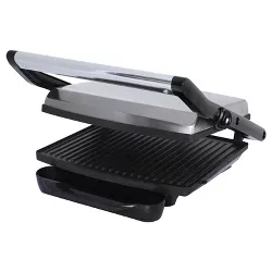 Brentwood Select Compact Non-Stick Panini Press & Sandwich Maker in Stainless Steel