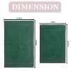 Home Weavers Luxury Collection 100% Cotton Tufted Bathroom Rug Set, Non-Slip Latex Bath Rug Set - 3 of 4