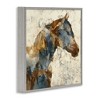 Stupell Industries Earthy Abstract Layered Horse Framed Giclee Art, Gray, 24" x 24" - 2 of 4