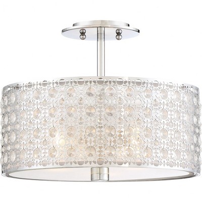 Quoizel Lighting Verity 3 - Light Semi-Flush Mount in  Polished Chrome