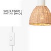 Briar 1-Light Plug-In or Hardwire Wall Sconce with Rattan Shade - Globe Electric - 4 of 4