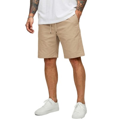 COOFANDY Shorts for Men 9 inch Cotton Chino Summer Fashion Pull on